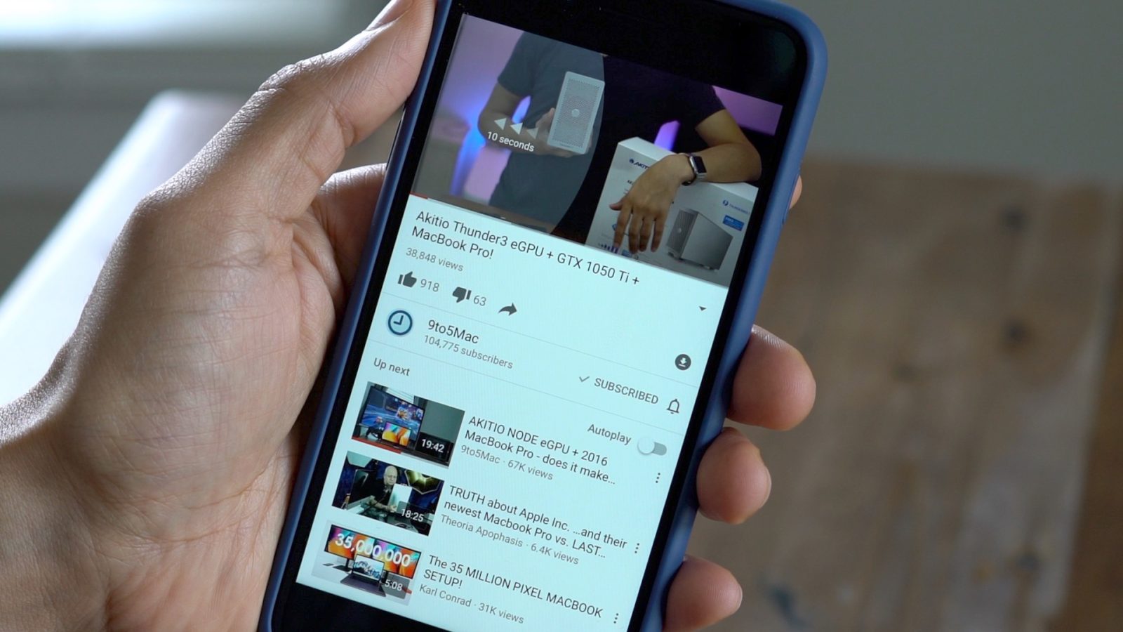 iphone youtube