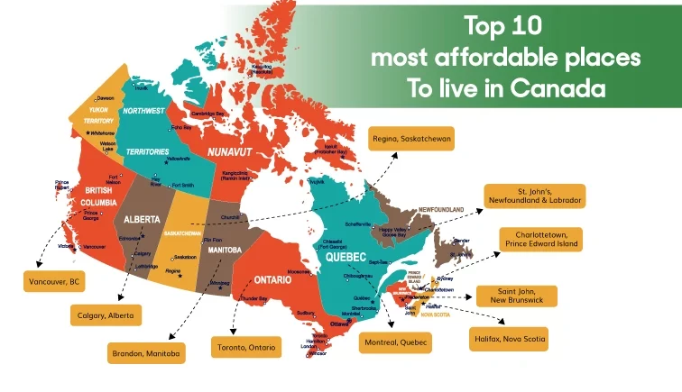 Top 10 Affordable Cities to Reside in Canada