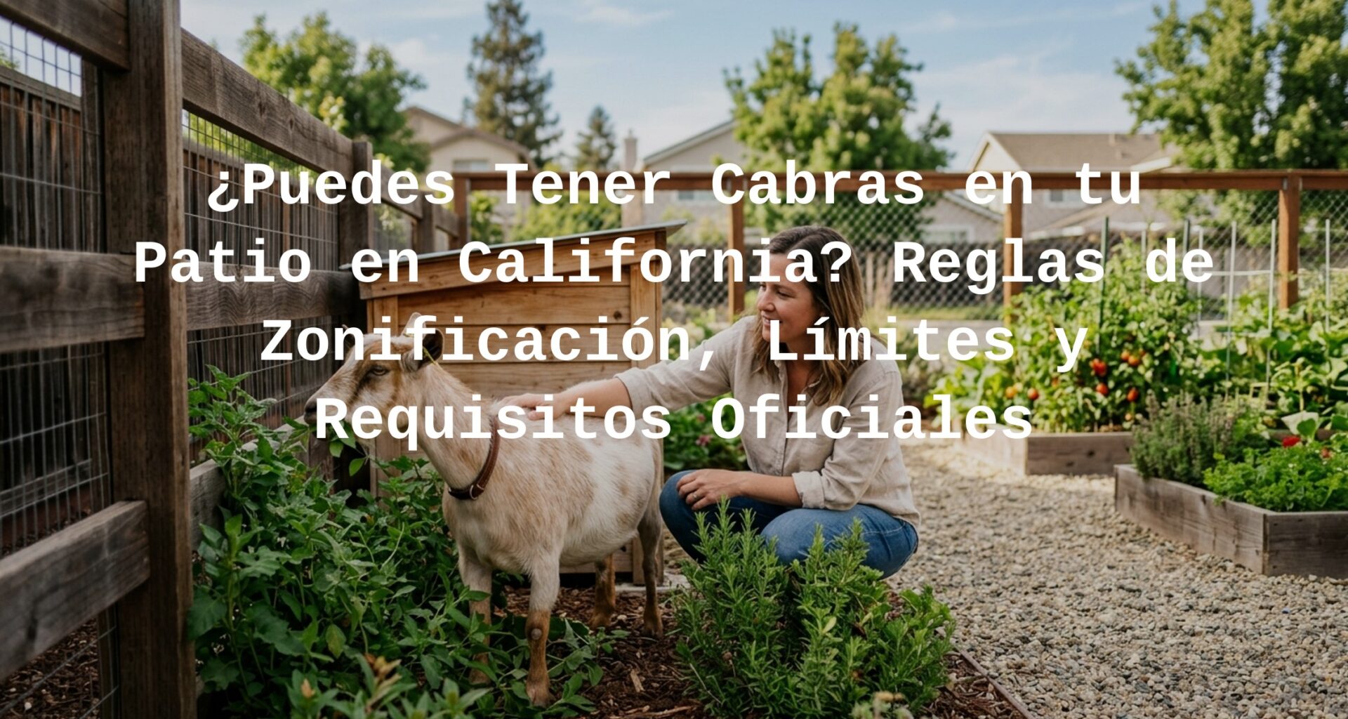 goat ownership laws in California