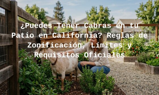 goat ownership laws in California