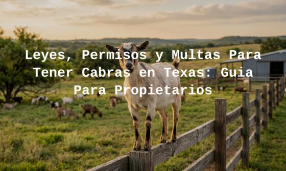 goat ownership laws in Texas